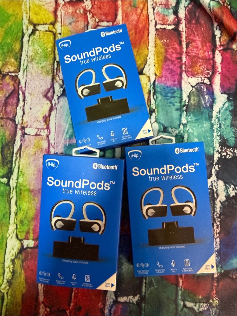 iHip SoundPods True Wireless Bluetooth Earbuds - Black